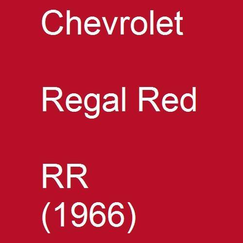 Chevrolet, Regal Red, RR (1966).